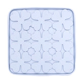 Light blue Flower Slow Feeder Enrichment Bowl featuring clover-shaped texture to encourage slower eating and healthy digestion.